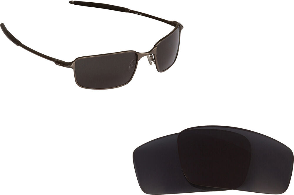 LenSwitch Polarized Replacement Lenses for Oakley Square Wire Sunglasses Gray