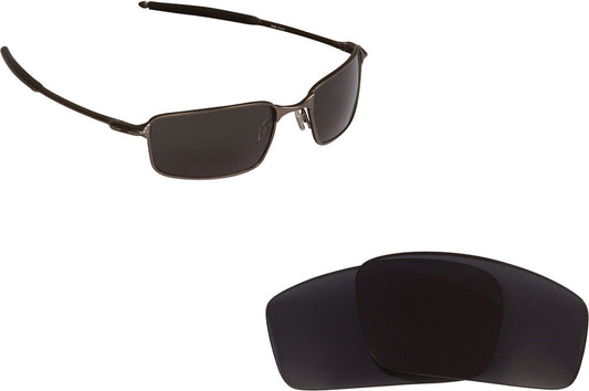 LenSwitch Polarized Replacement Lenses for Oakley Square Wire Sunglasses Gray