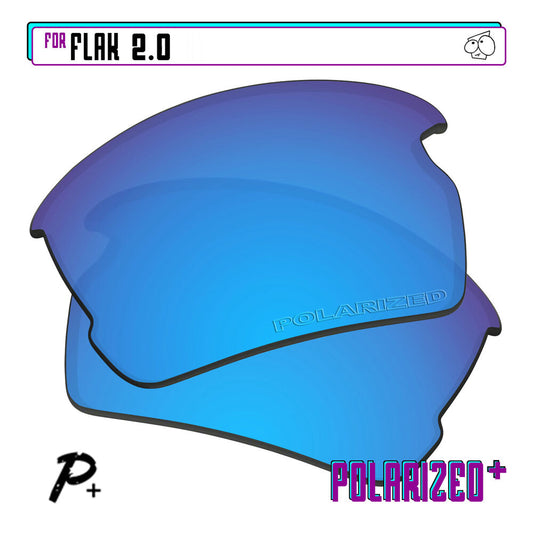 POLARIZED+ Replacement Lens For-Oakley Flak 2.0 Sunglass Anti-Scratch