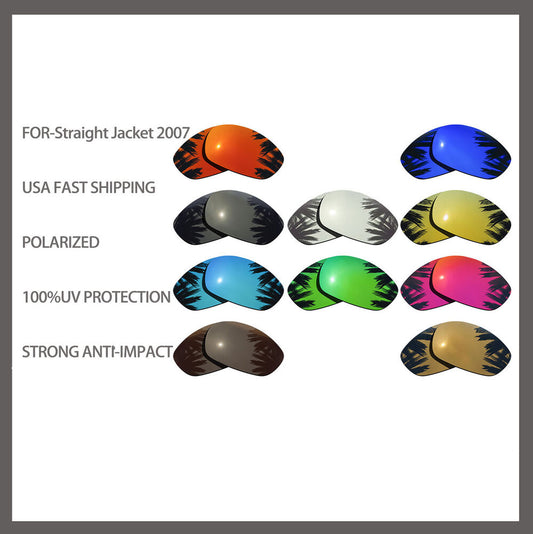 US Replacement Polarized Lenses for-Oakley Straight Jacket 2007 Anti Scratch