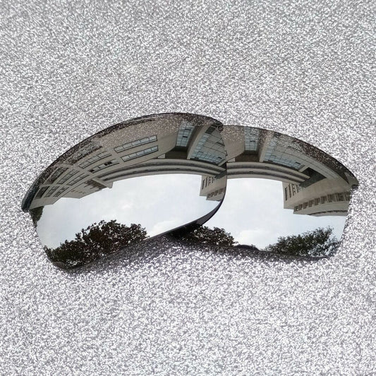 Silver Polarized Replacement Lenses For-Oakley Half Jacket XLJ Sunglass