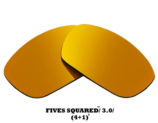 LenSwitch Replacement Lenses for Oakley Fives 3.0 Sunglasses Gold Mirror