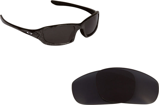 LenSwitch Polarized Replacement Lenses for Oakley Fives 2009 Sunglasses Gray
