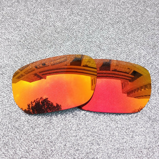 2 Sets Fire Red Polarized Replacement Lenses For-Oakley Style Switch Sunglass
