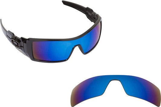 LenSwitch Polarized Replacement Lenses for Oakley Oil Rig Sunglasses Blue