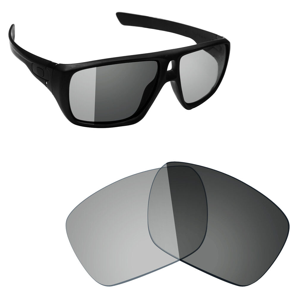 Hawkry Polarized Replacement Lenses for-Oakley Dispatch 1 Sunglass Grey