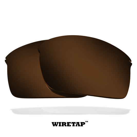 LenSwitch Polarized Replacement Lenses for Oakley Wiretap Sunglasses Brown
