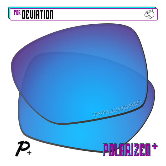 POLARIZED+ Replacement Lens For-Oakley Deviation Sunglass Anti-Scratch