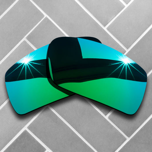 Polarized Jade Green Mirrored Sunglasses Replacement Lenses for-Oakley Gascan