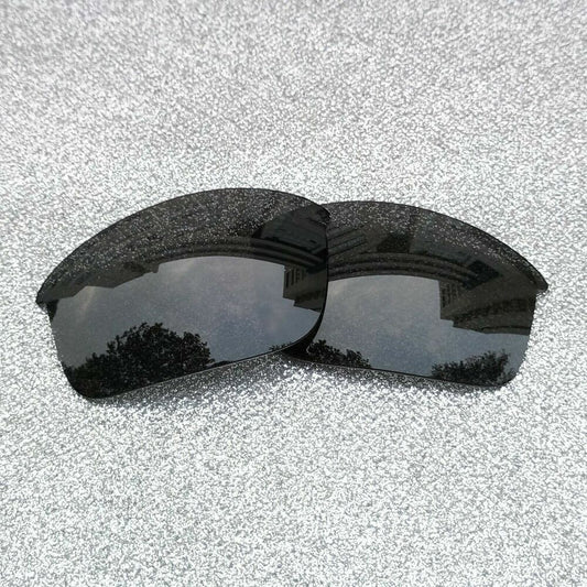 Black Polarized Replacement Lenses For-Oakley Flak Jacket XLJ Frame