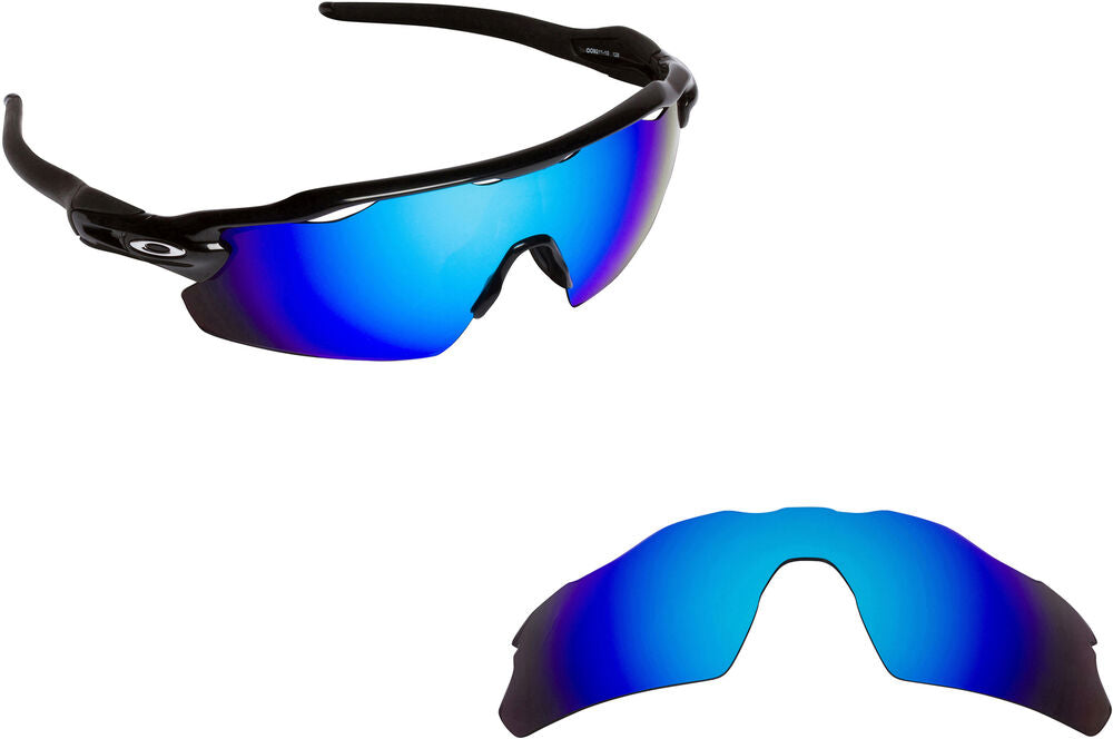 LenSwitch Polarized Replacement Lenses for Oakley Radar EV Pitch Sunglasses Blue