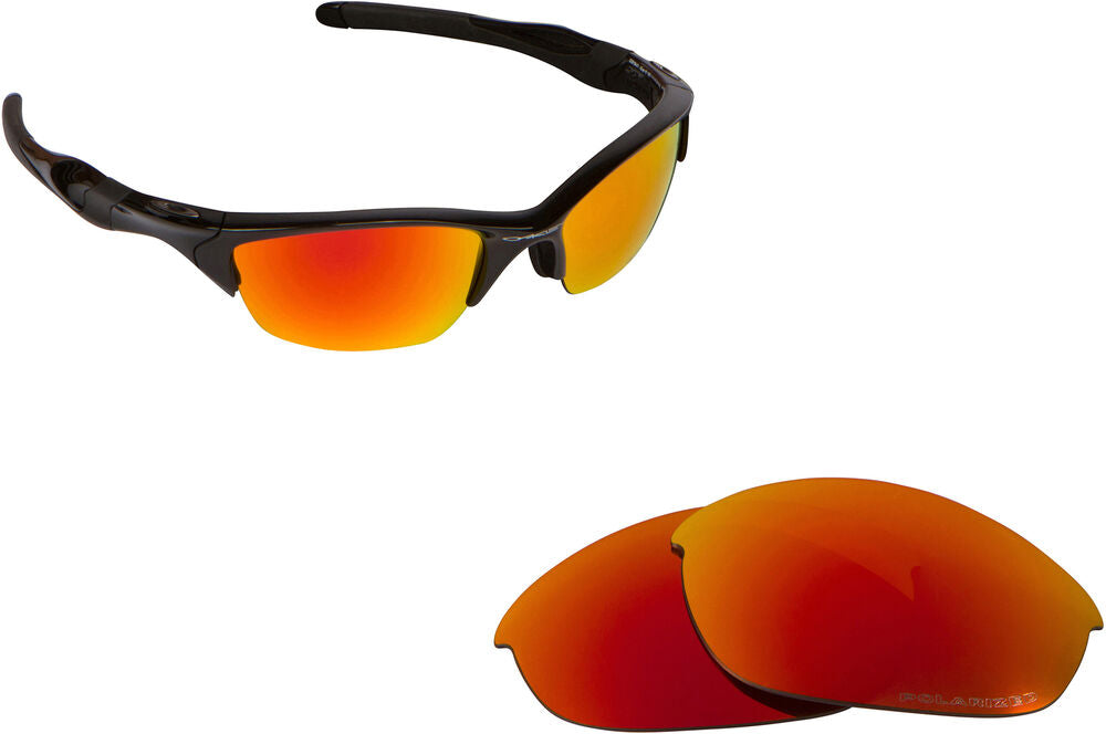LenSwitch Polarized Replacement Lenses for Oakley Half Jacket 2.0 Sunglasses Red