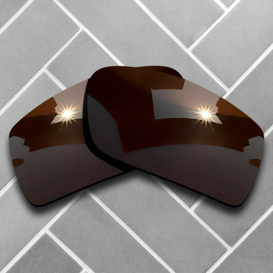 Polarized Nut Brown Replacement Lenses for-Oakley Gascan Sunglasses