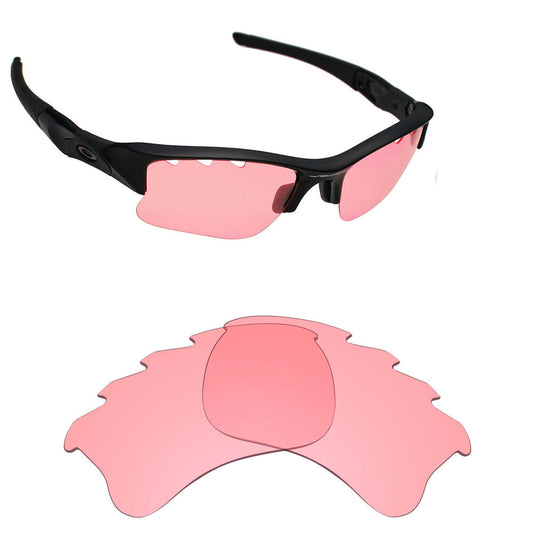 Hawkry Polarized Replacement Lenses for-Oakley Flak Jacket XLJ Vented Pink