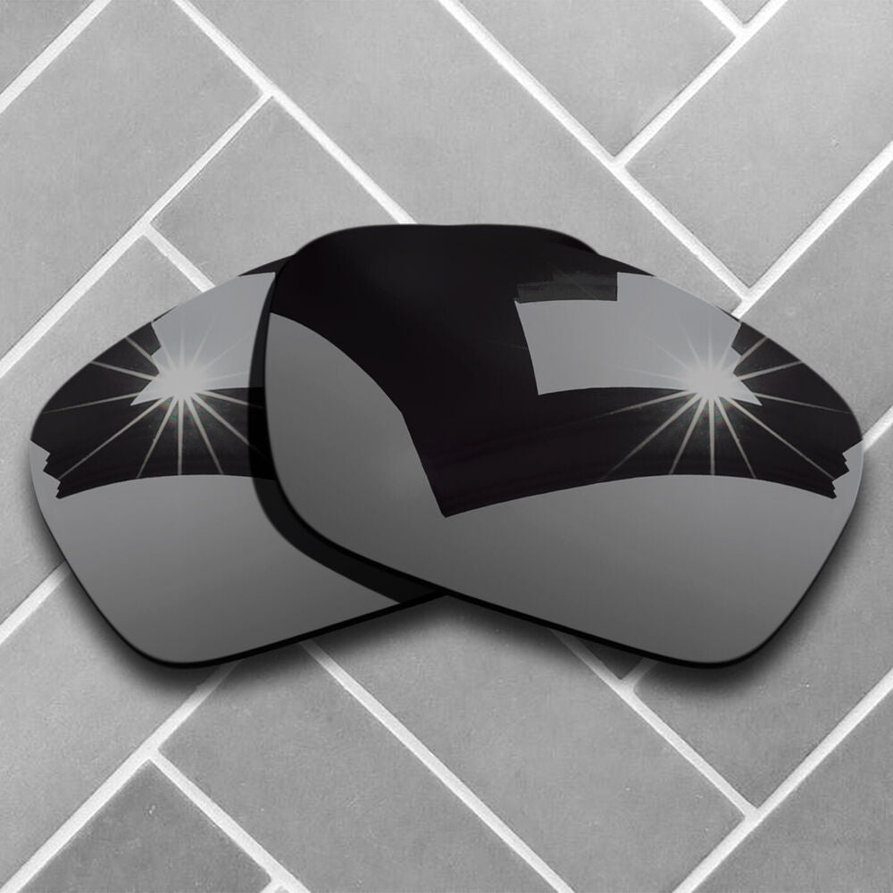 Polarized Black Chrome Mirrored Replacement Lenses for-Oakley Fuel Cell Sunglass