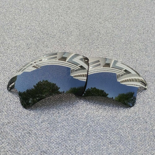 Polarized Replacement Lenses For-Oakley Fast Jacket XL Frame Silver OO9156