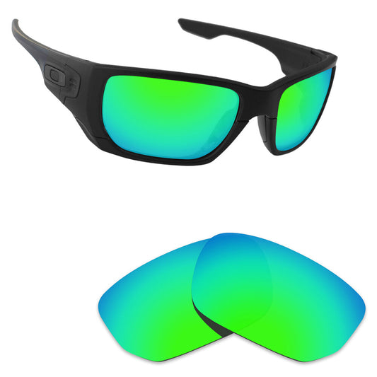 Hawkry Polarized Replacement Lense for Style Switch Emerald Green Mirror