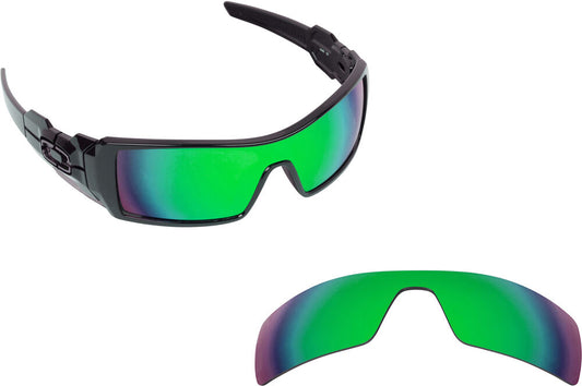LenSwitch Polarized Replacement Lenses for Oakley Oil Rig Sunglasses Green