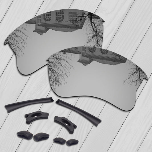 POLARIZED Replacement Lenses & Kit For-Oakley Flak Jacket XLJ Sunglass - Silver