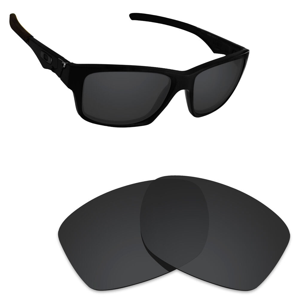 Hawkry Polarized Replacement Lenses for-Oakley Jupiter Carbon Sunglass Black