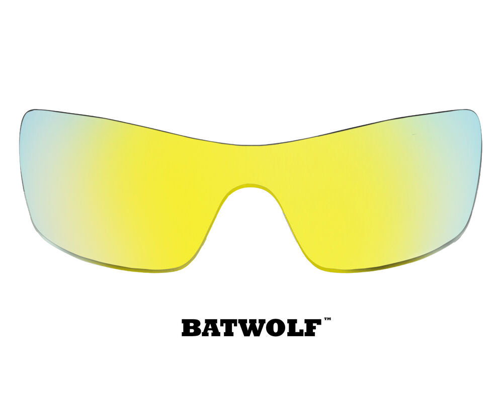 LenSwitch Replacement Lenses for Oakley Batwolf Sunglasses Gold Mirror