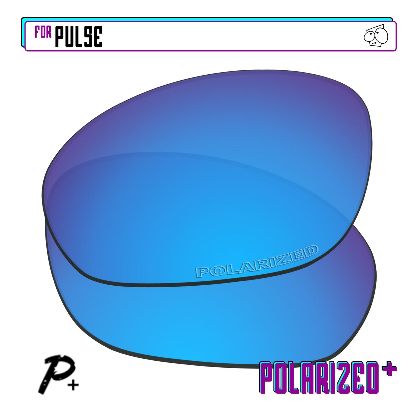 POLARIZED+ Replacement Lens For-Oakley Pulse Sunglass Anti-Scratch