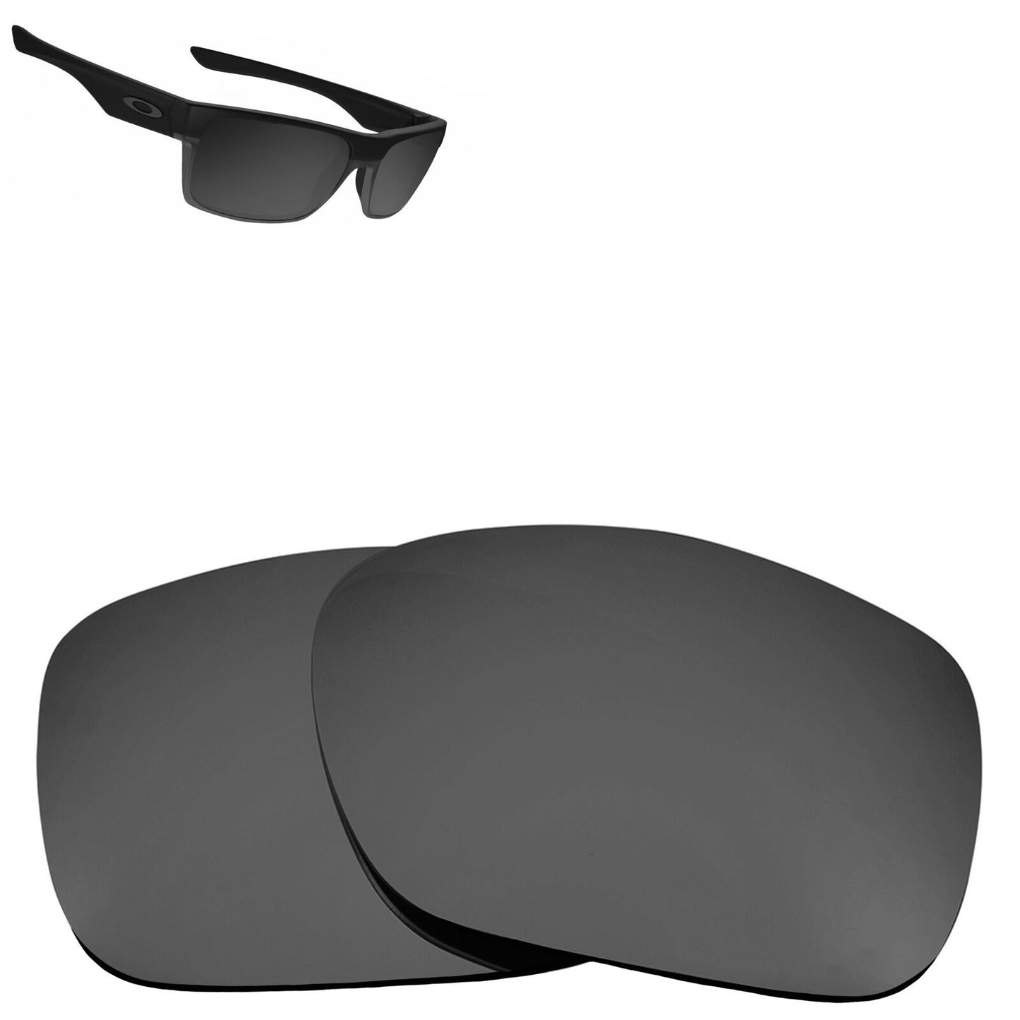 LenSwitch Replacement Lenses for Oakley Twoface Sunglasses Silver Mirror