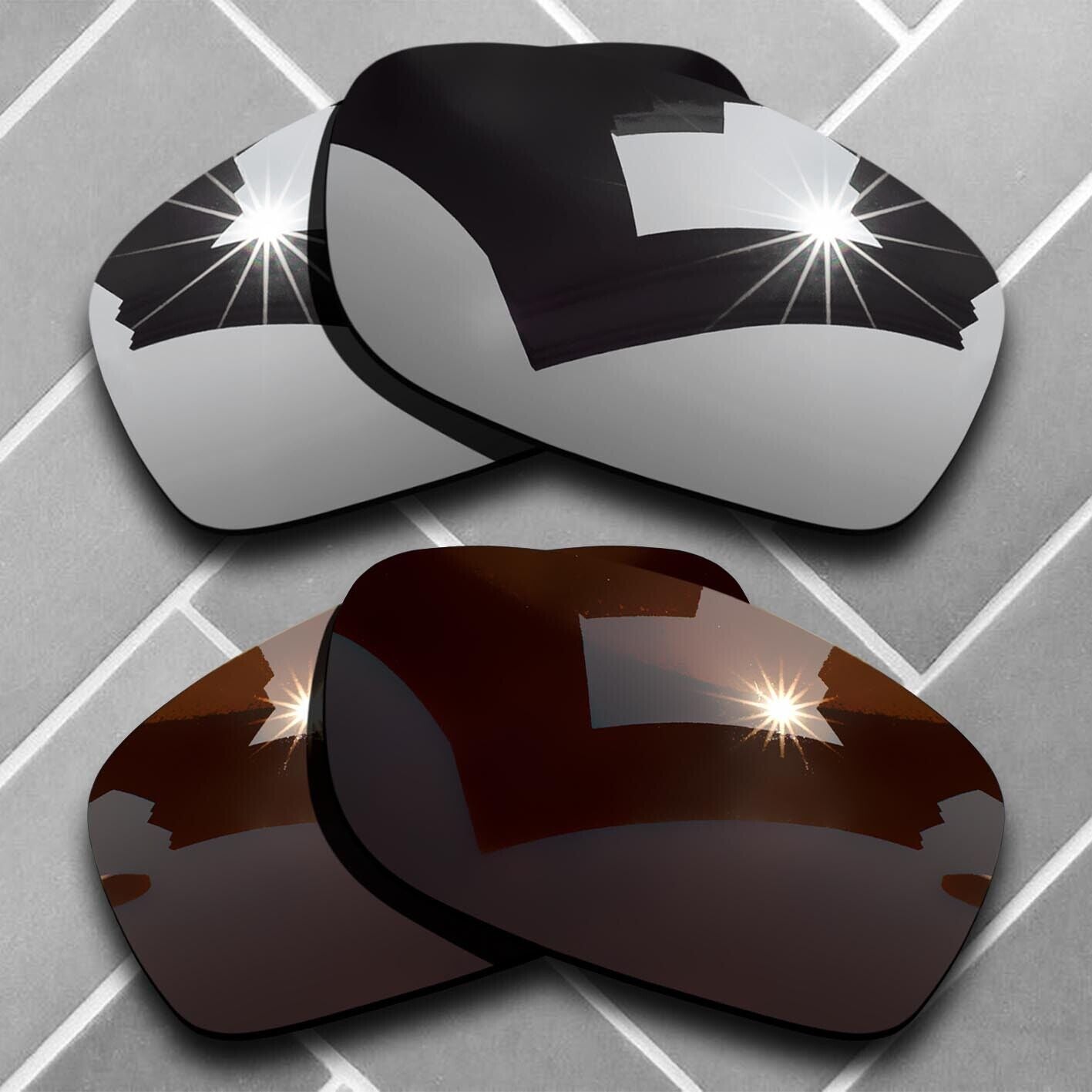 Polarized Replacement lenses for-Oakley Fives Squared Anti-Scratch Choices US