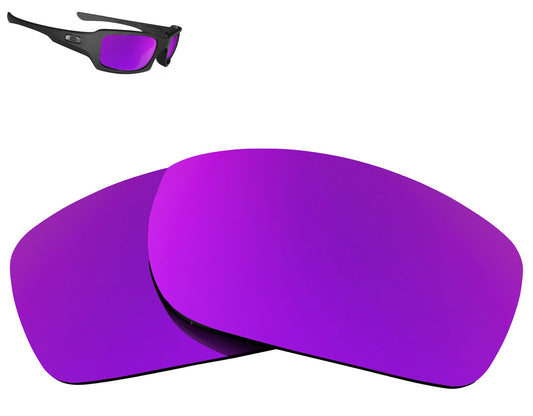LenSwitch Replacement Lenses for Oakley Fives 3.0 Sunglasses Purple Mirror