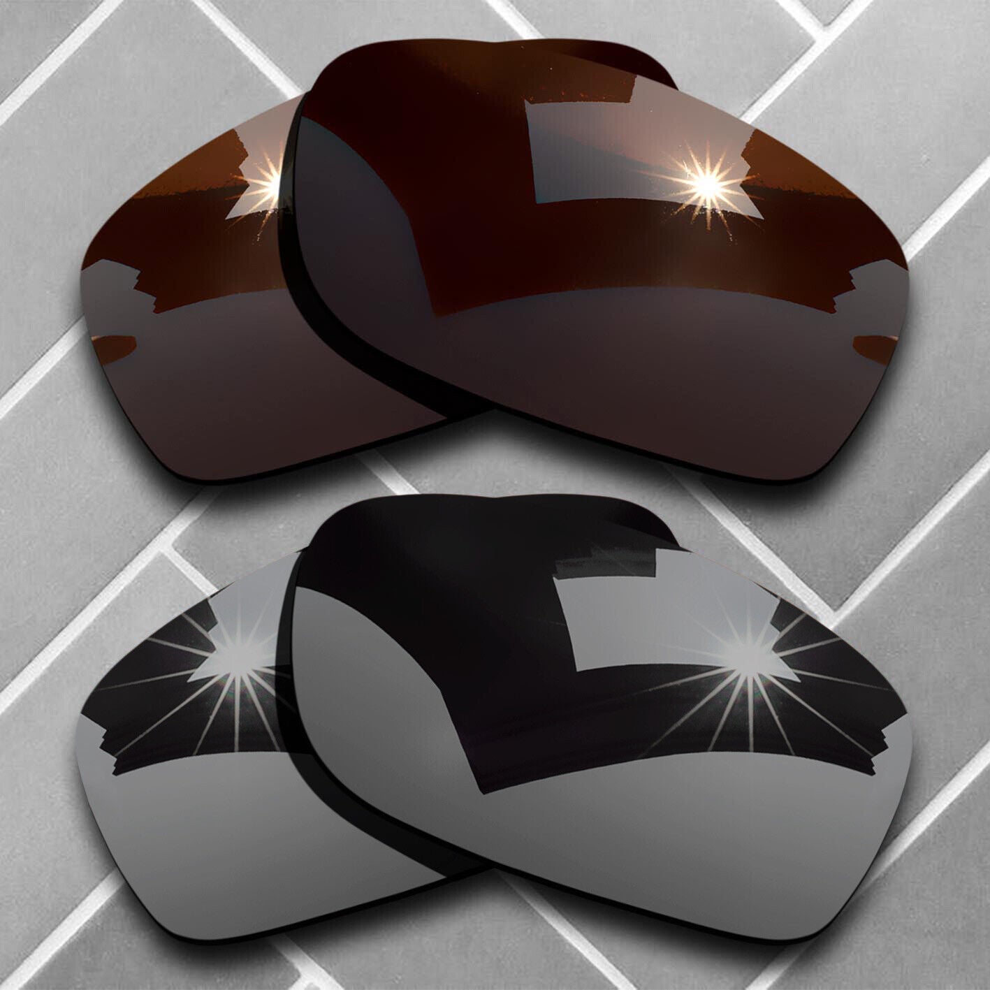 Polarized Replacement lenses for-Oakley Fives Squared Anti-Scratch Choices US