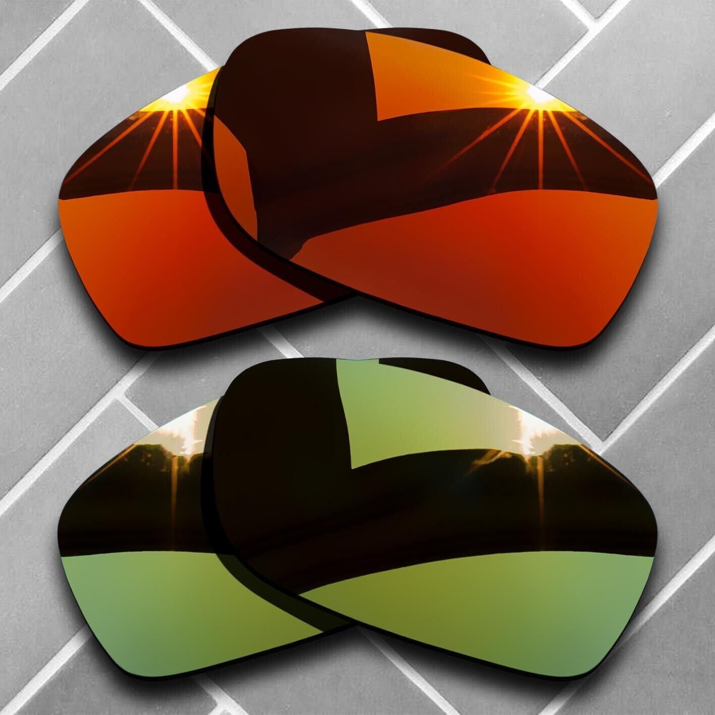 Polarized Replacement lenses for-Oakley Fives Squared Anti-Scratch Choices US