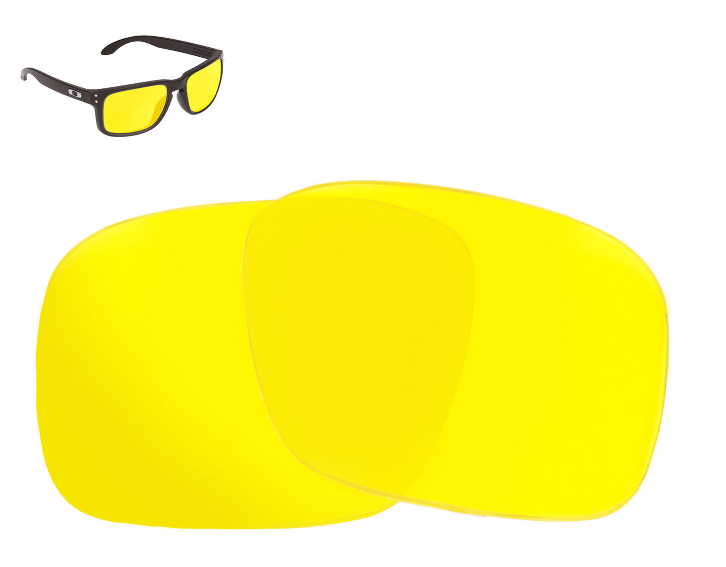 LenSwitch Replacement Lenses for Oakley Holbrook Sunglasses Yellow