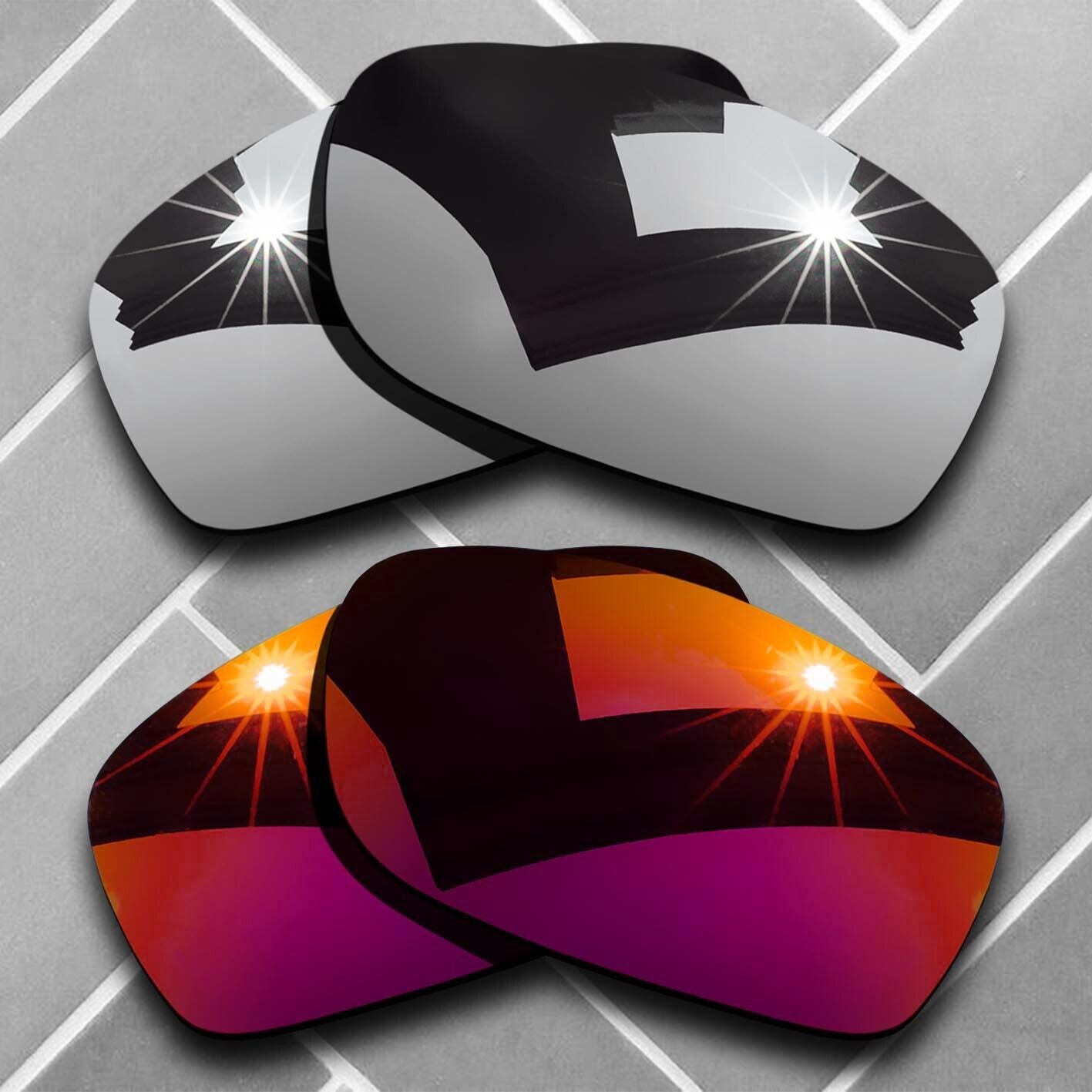 Polarized Replacement lenses for-Oakley Fives Squared Anti-Scratch Choices US
