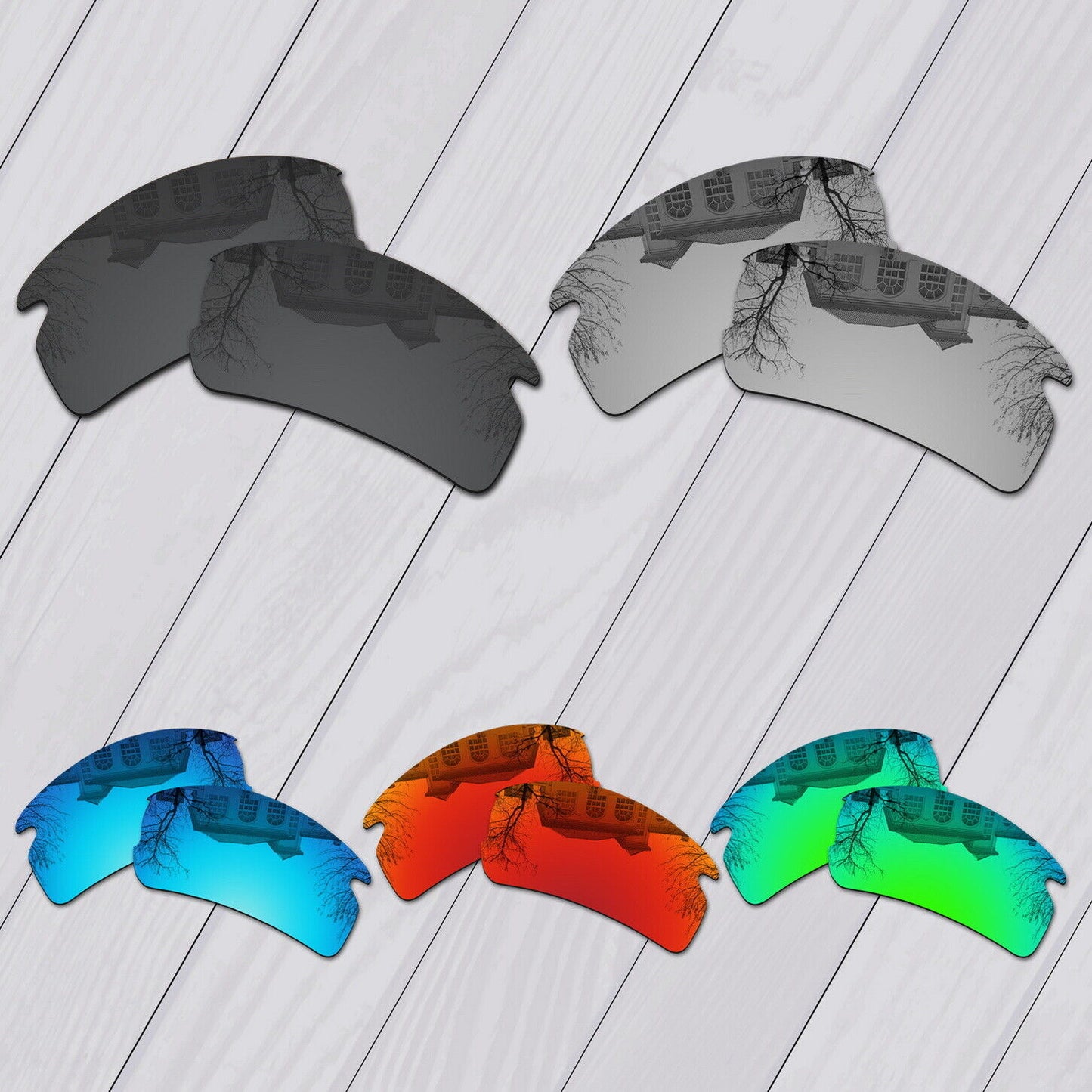 POLARIZED Replacement Lot Lenses For-Oakley Flak 2.0 OO9295 Sunglass Options