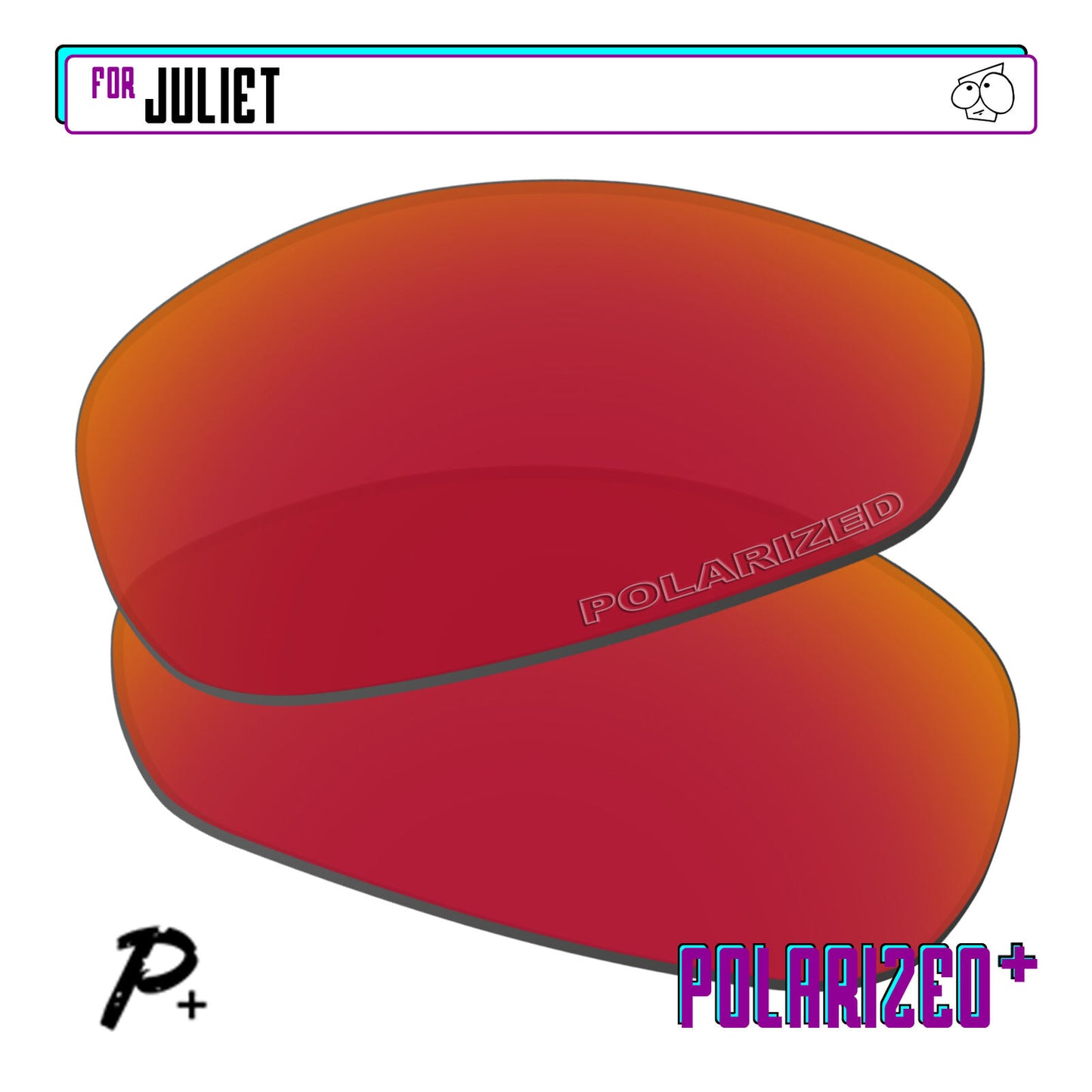 POLARIZED+ Replacement Lens For-Oakley Juliet Sunglass Anti-Scratch