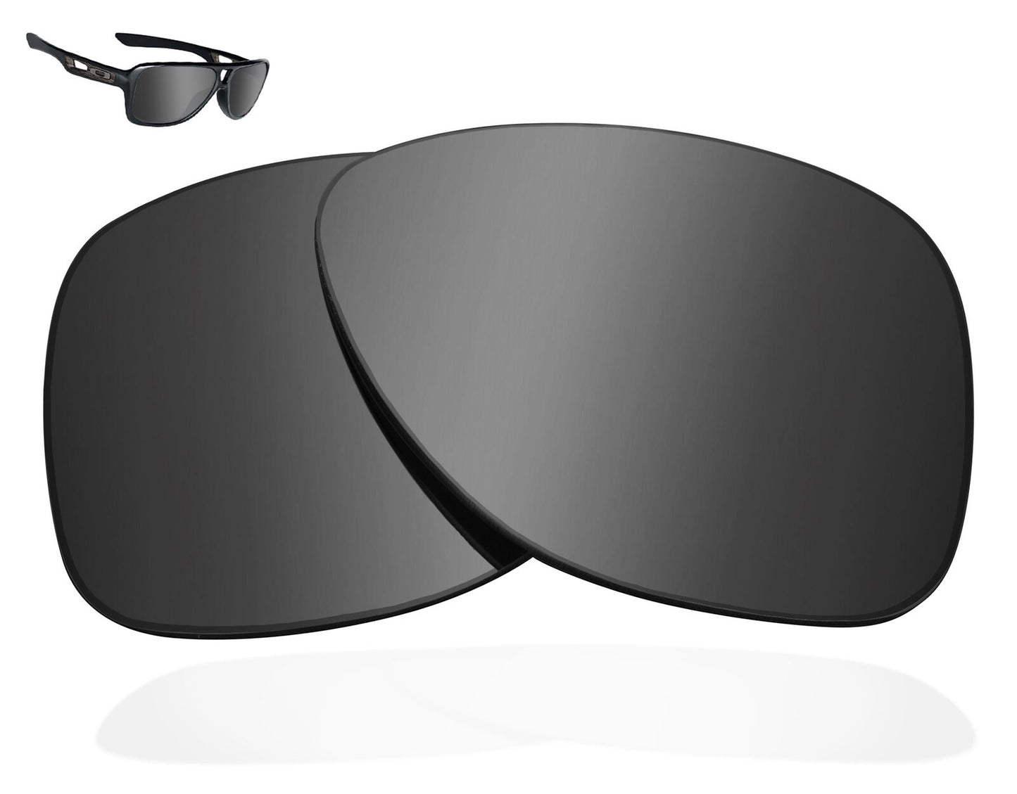 LenSwitch Polarized Replacement Lenses for Oakley Dispatch 2 Sunglasses Silver