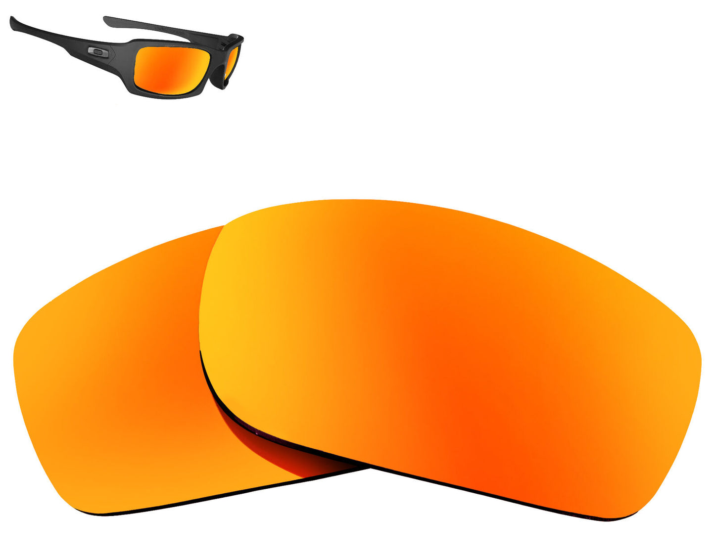 LenSwitch Replacement Lenses for Oakley Fives 3.0 Sunglasses Red Mirror