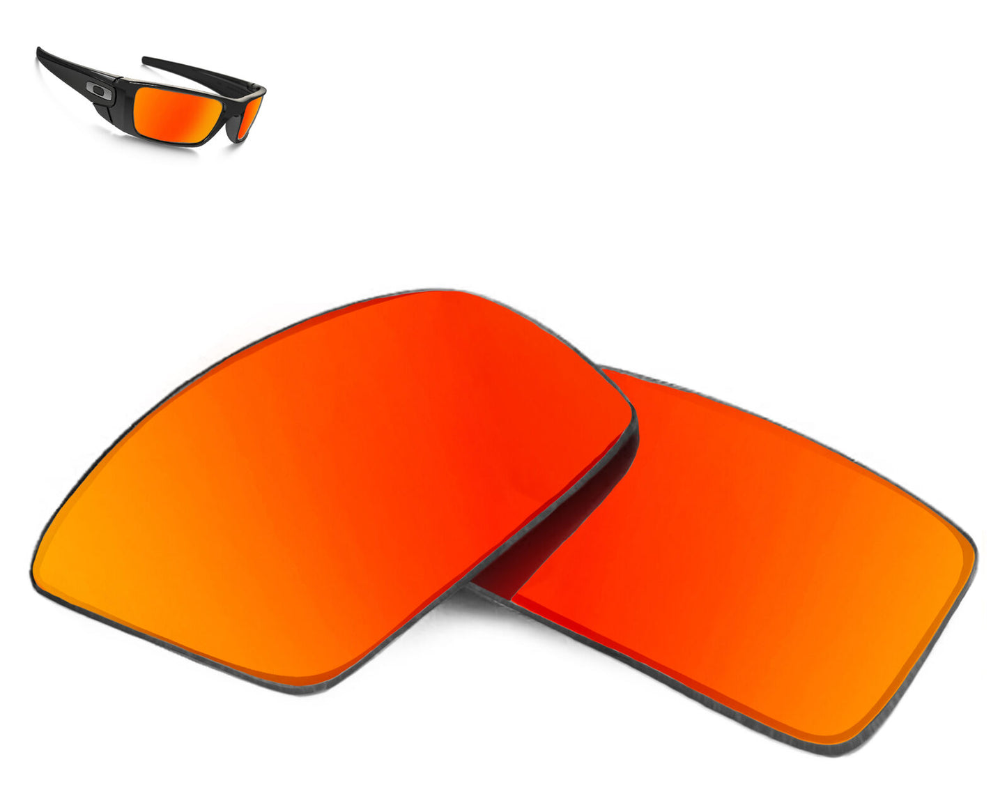 LenSwitch Polarized Replacement Lenses for Oakley Fuel Cell Sunglasses Red