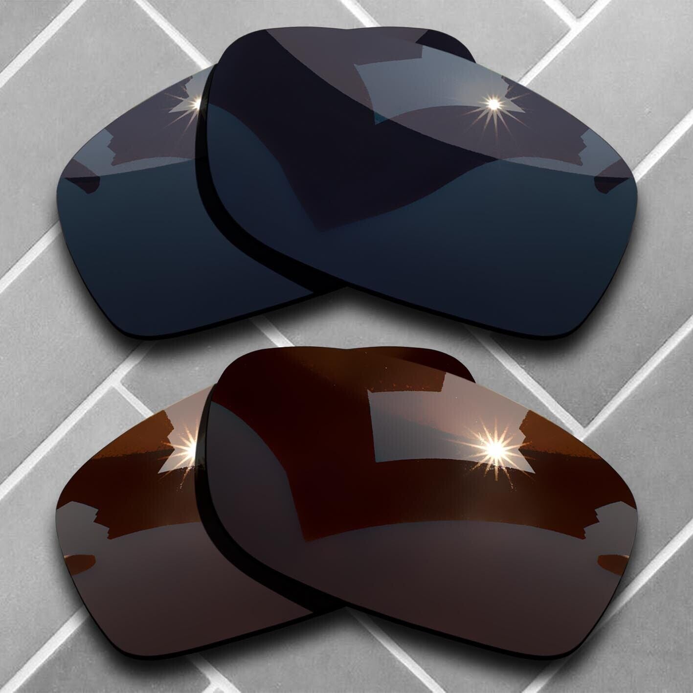 Polarized Replacement lenses for-Oakley Fives Squared Anti-Scratch Choices US