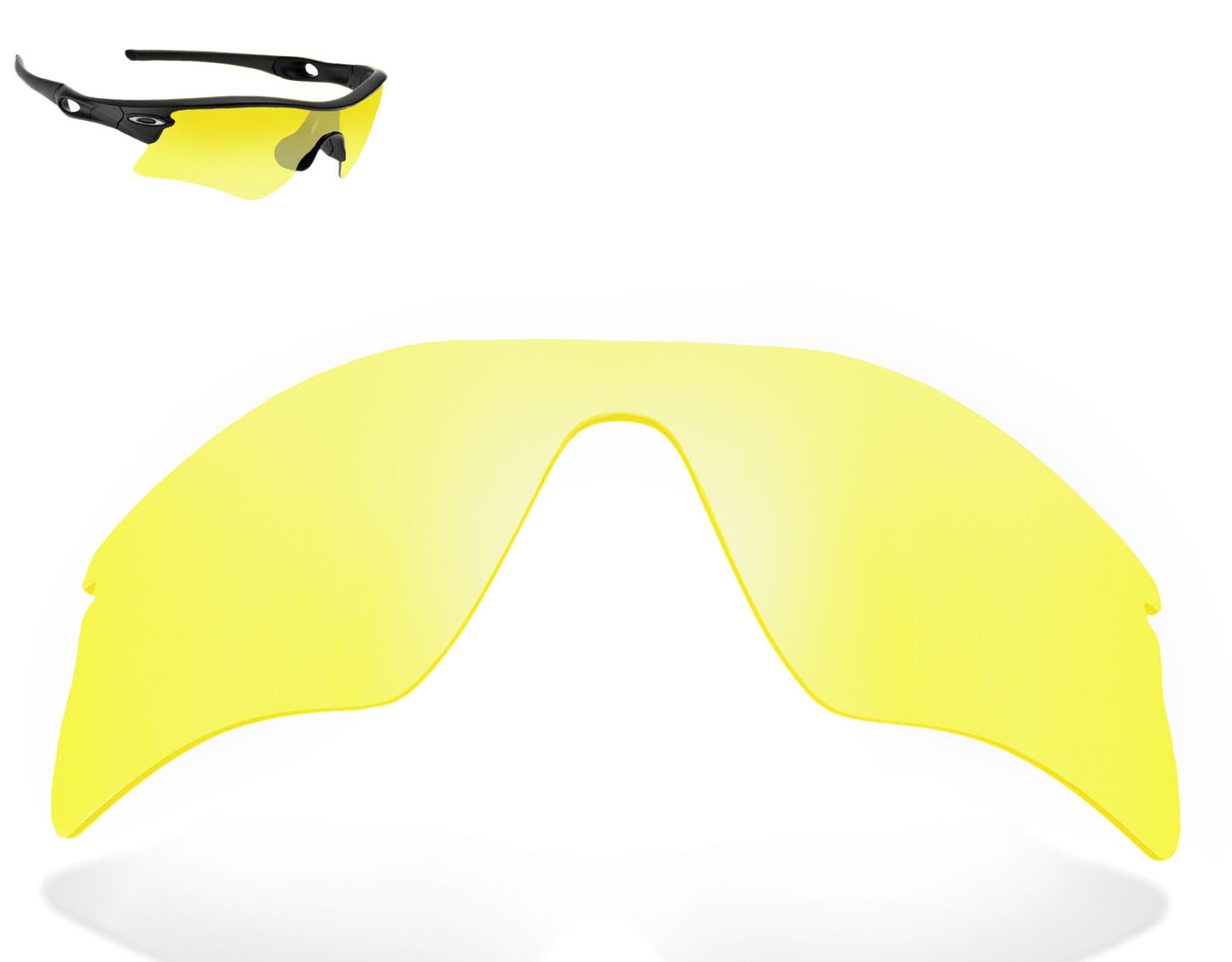 LenSwitch Replacement Lenses for Oakley Radar Range Sunglasses Yellow