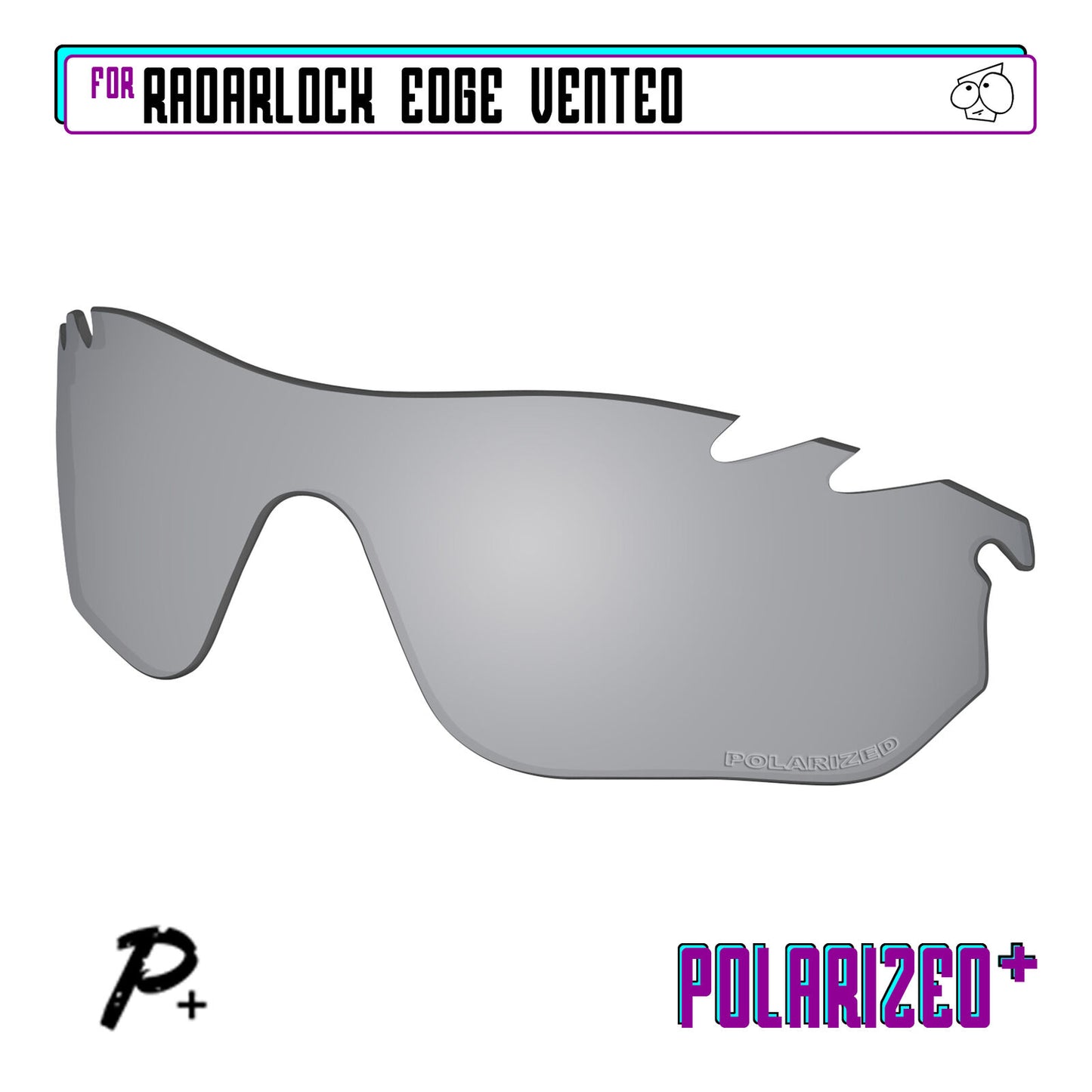 POLARIZED+ Replacement Lens For-Oakley RadarLock Edge Vented Sunglass