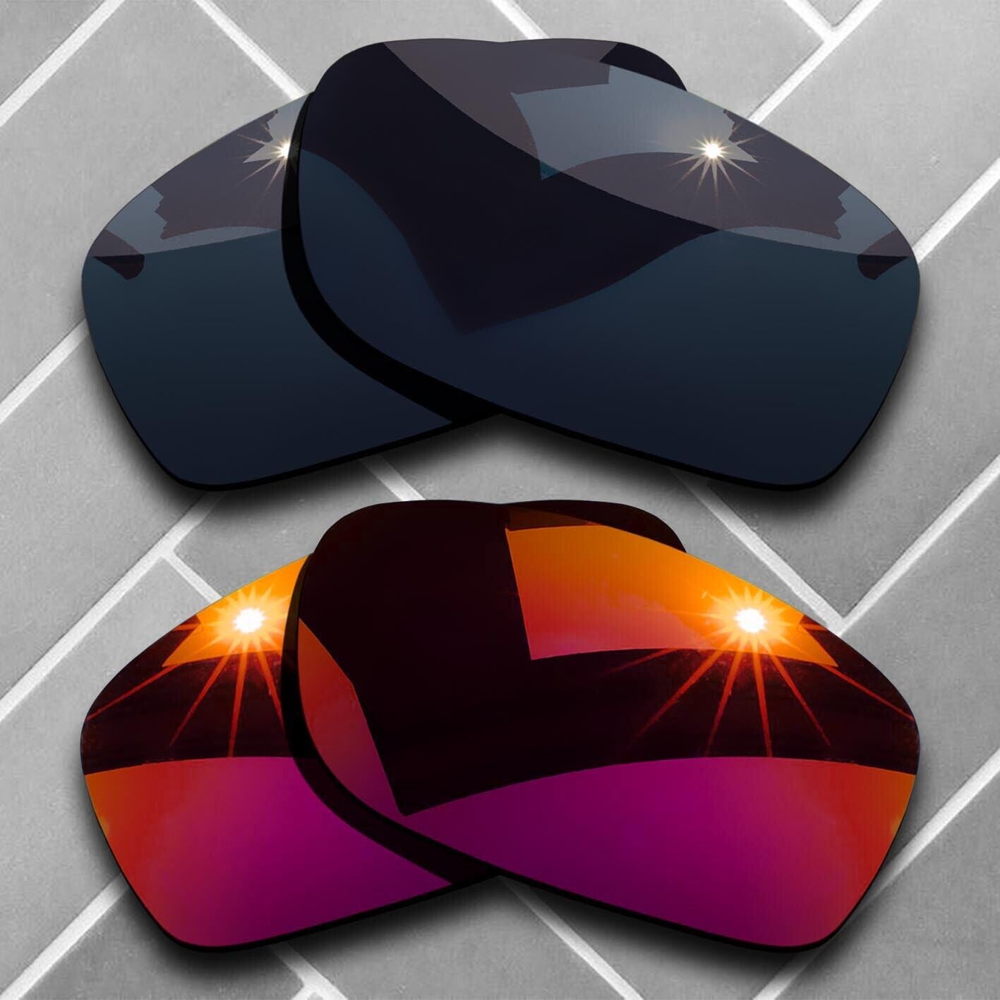 Polarized Replacement lenses for-Oakley Fives Squared Anti-Scratch Choices US