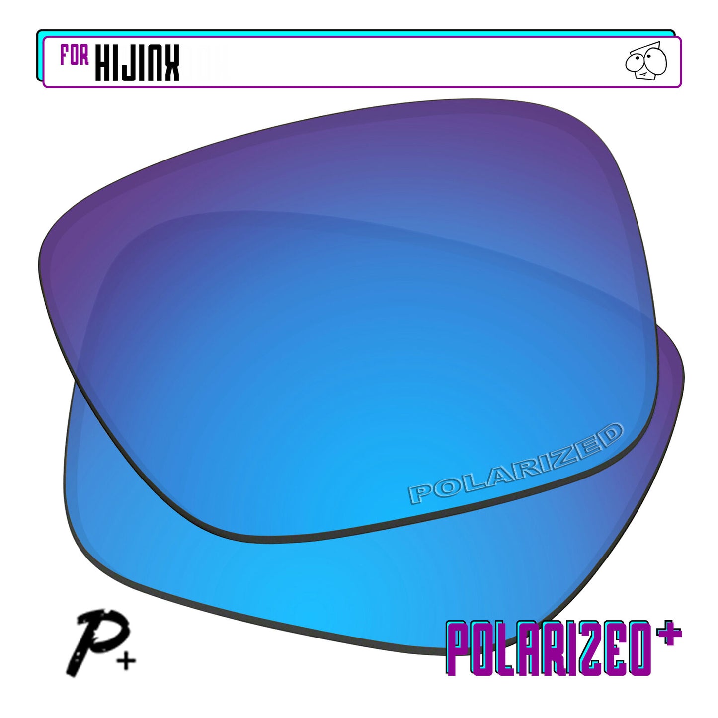 POLARIZED+ Replacement Lens For-Oakley Hijinx Sunglass Anti-Scratch