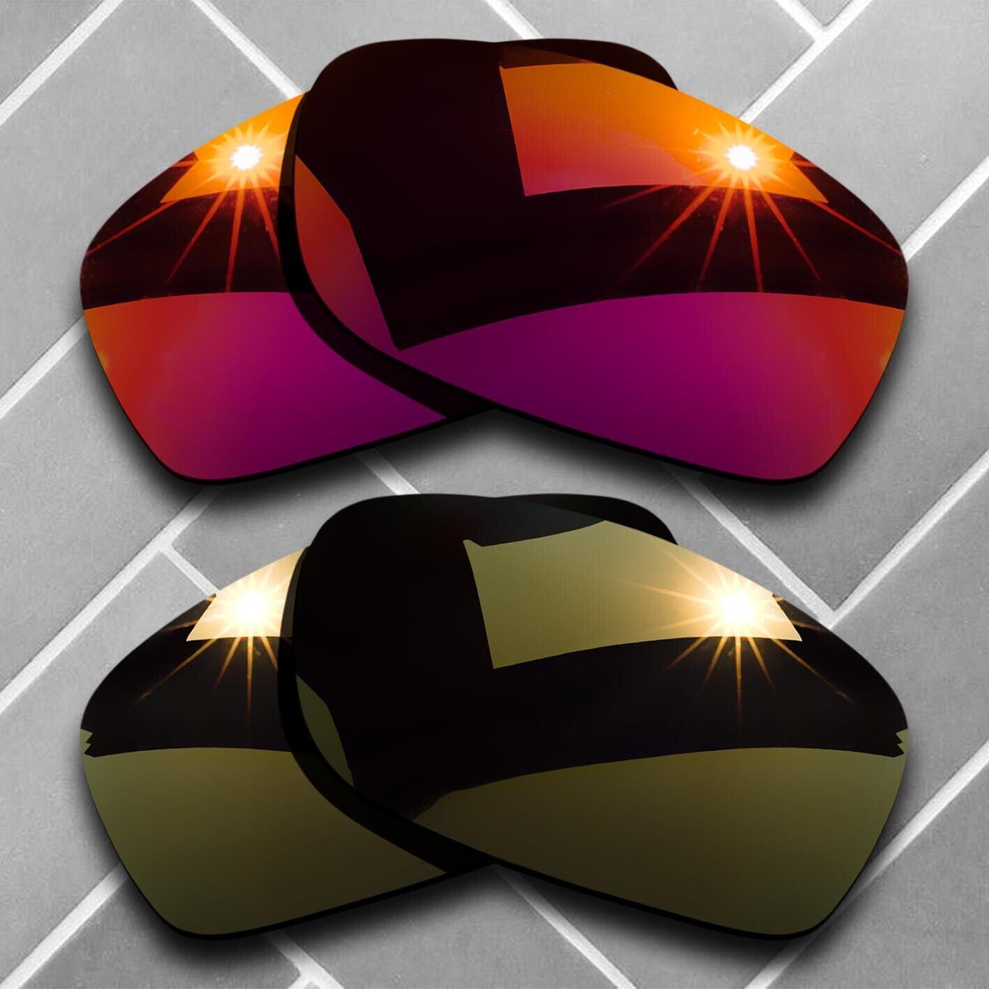 Polarized Replacement lenses for-Oakley Fives Squared Anti-Scratch Choices US