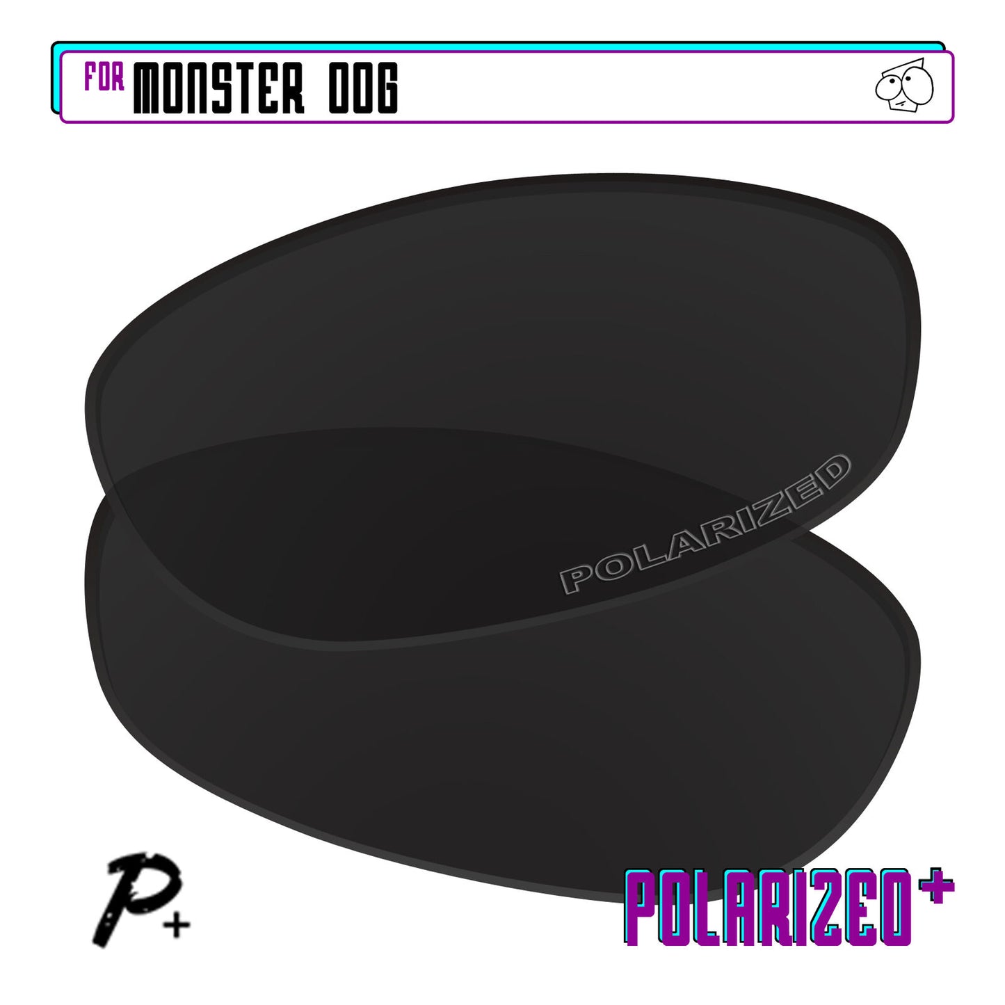 POLARIZED+ Replacement Lens For-Oakley Monster Dog Sunglass Anti-Scratch