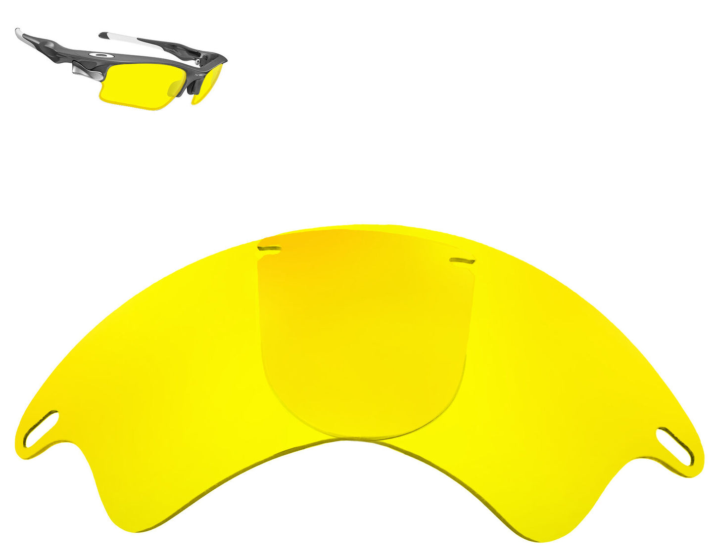 LenSwitch Replacement Lenses for Oakley Fast Jacket XL Sunglasses Yellow