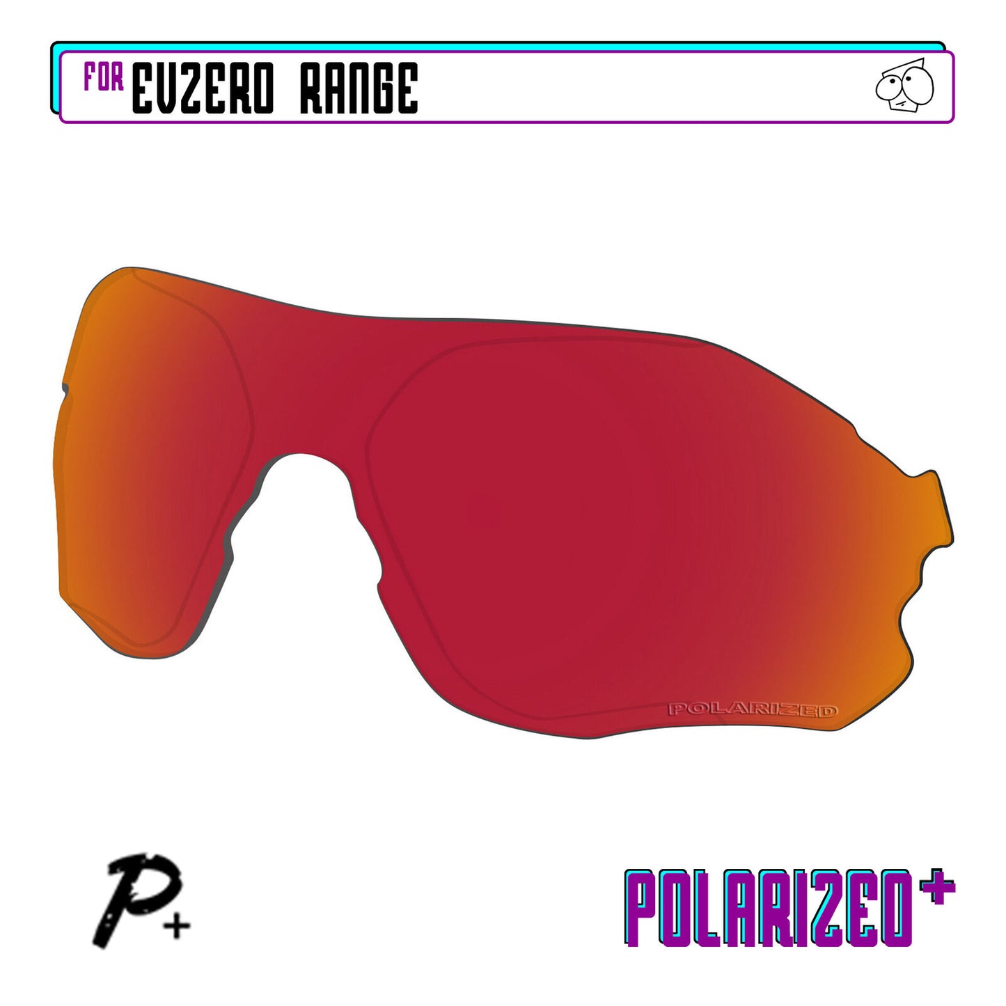 POLARIZED+ Replacement Lens For-Oakley EVZero Range Sunglass Anti-Scratch