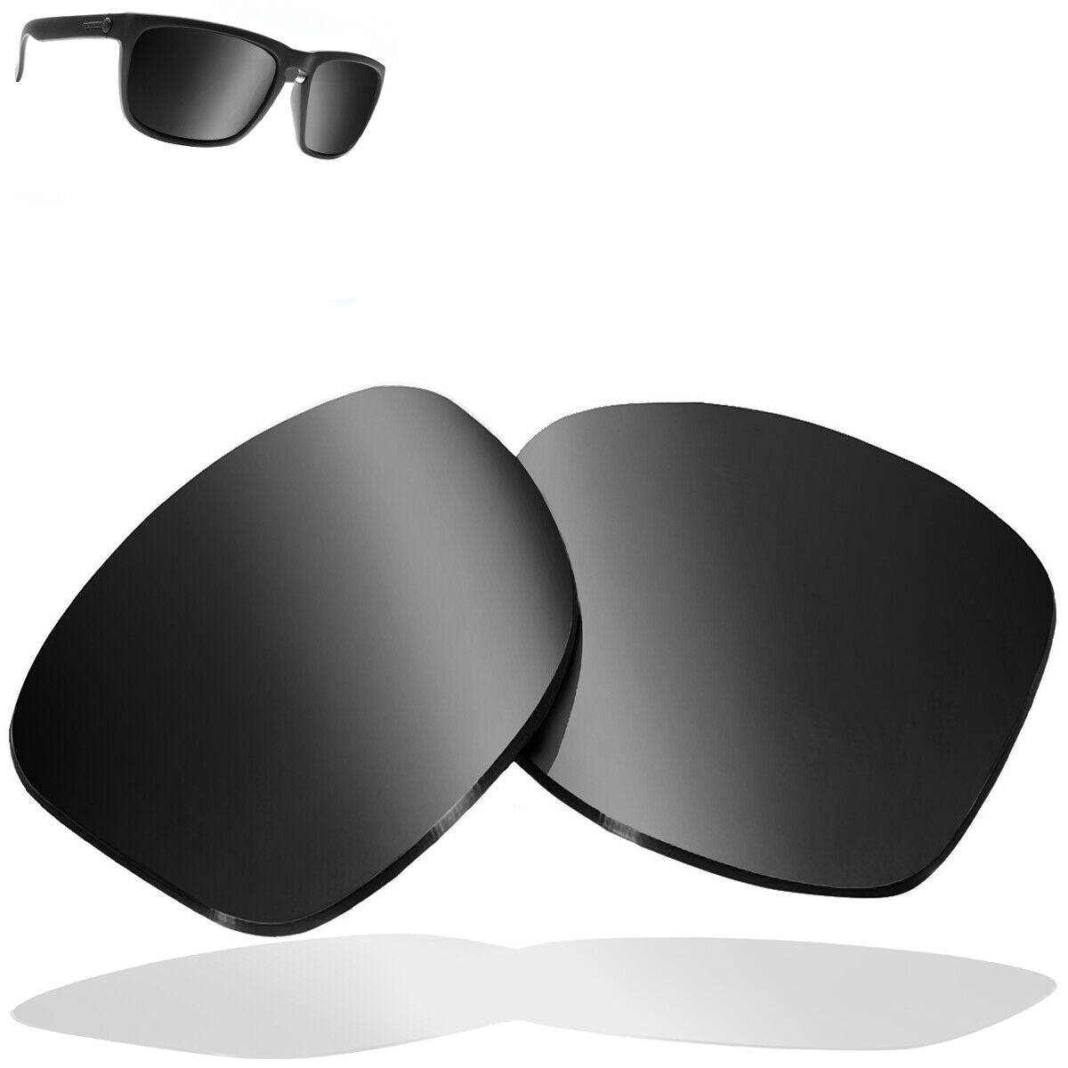 LenSwitch Polarized Replacement Lenses for ELECTRIC KNOXVILLE XL Shades Iridium