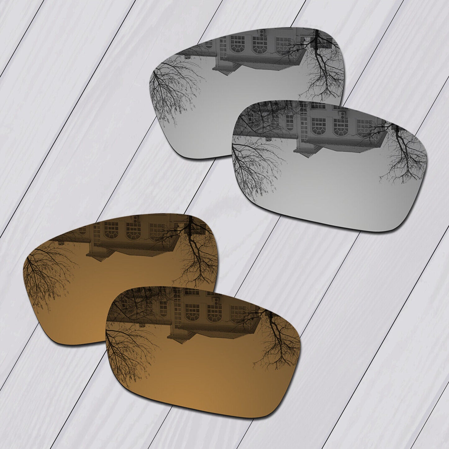 POLARIZED Lot Replacement Lens For-Oakley Sliver AF (Asian Fit) Anti-Scratch Opt