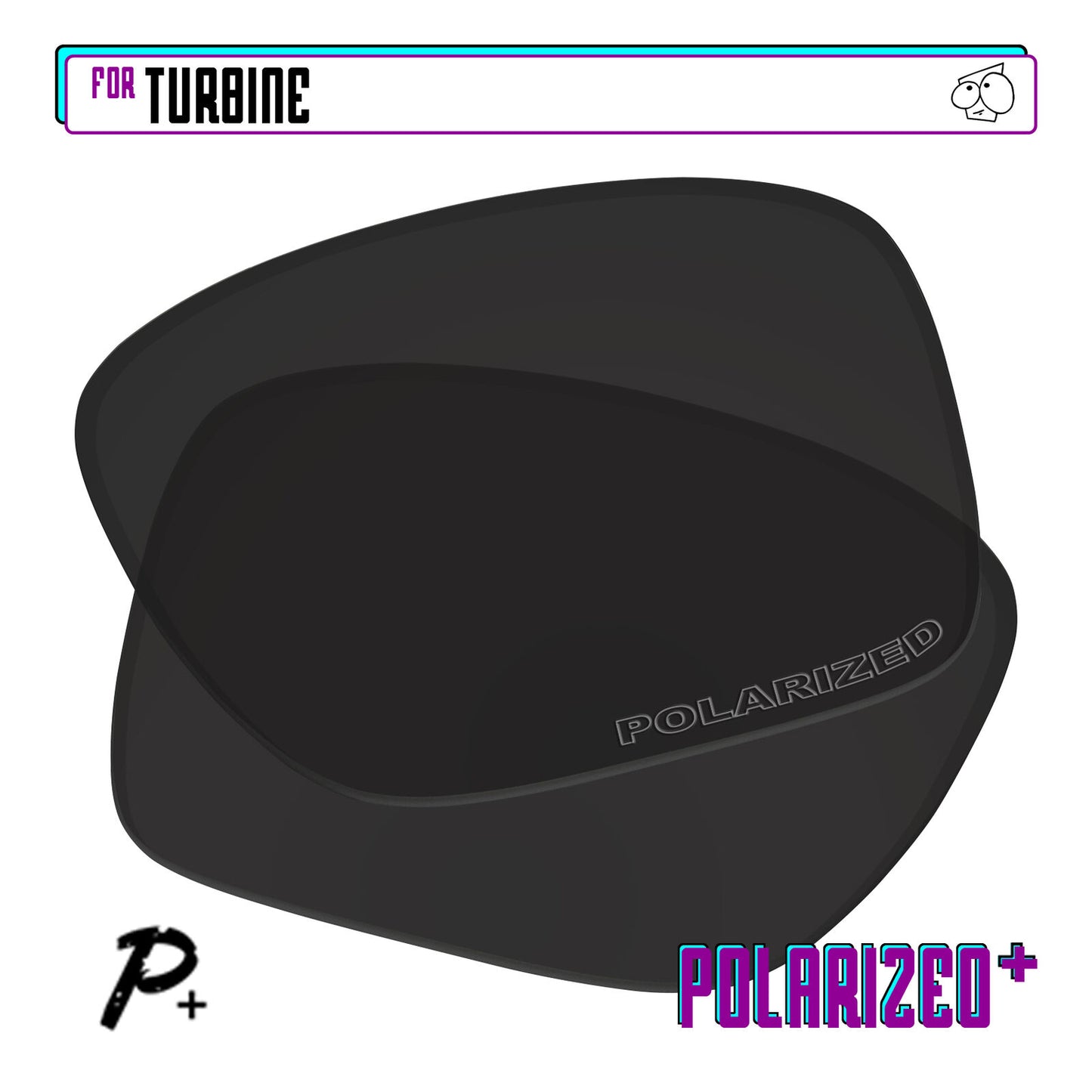 POLARIZED+ Replacement Lens For-Oakley Turbine Sunglass Anti-Scratch